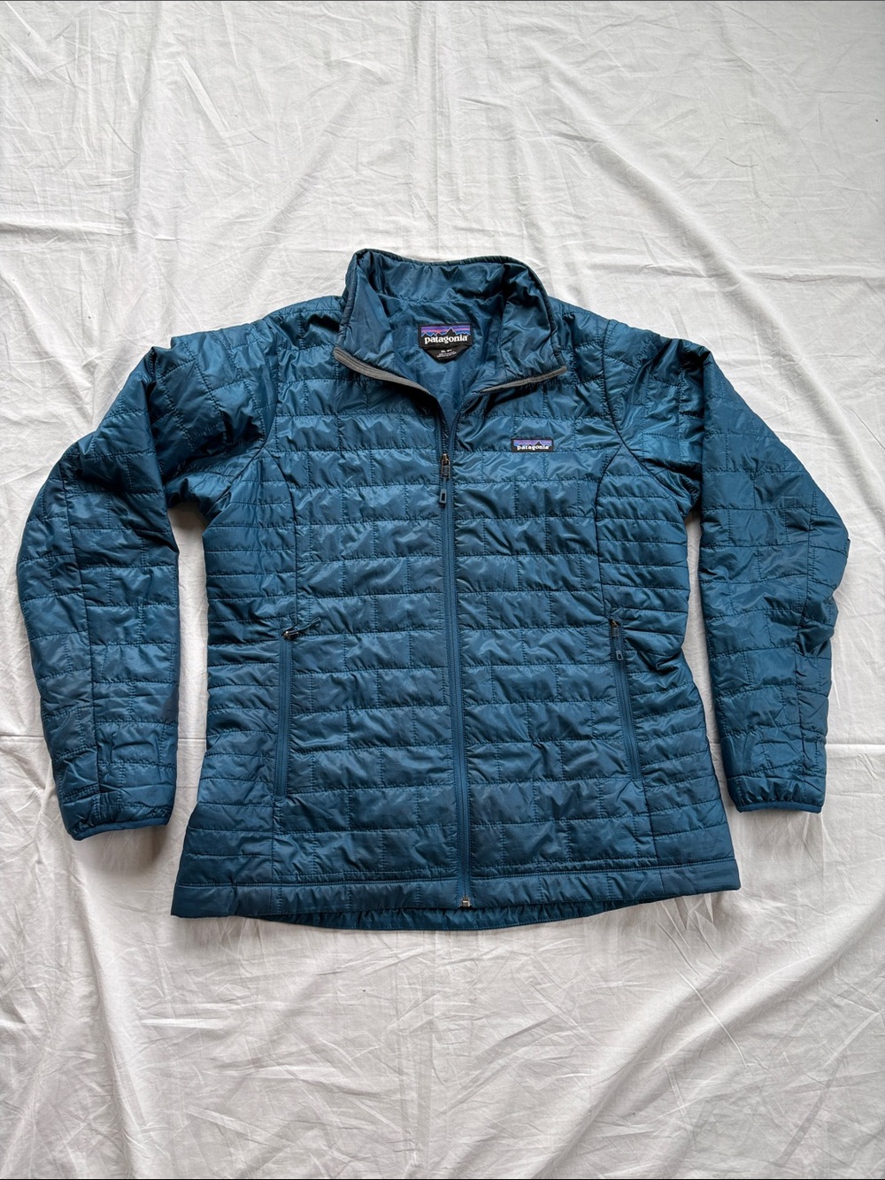Patagonia Nanopuff Quilted Lightweight Jacket Womens XL Teal